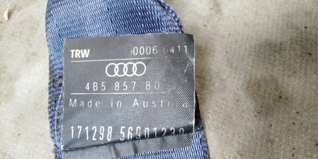 фото №9, Audi a6 c5 sedan pas безпеки задня niebieski