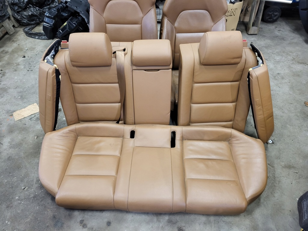 фото №8, Audi a6 c6 kombi сиденья комплект левый правый подогрев заднее сиденье кожаный кожа