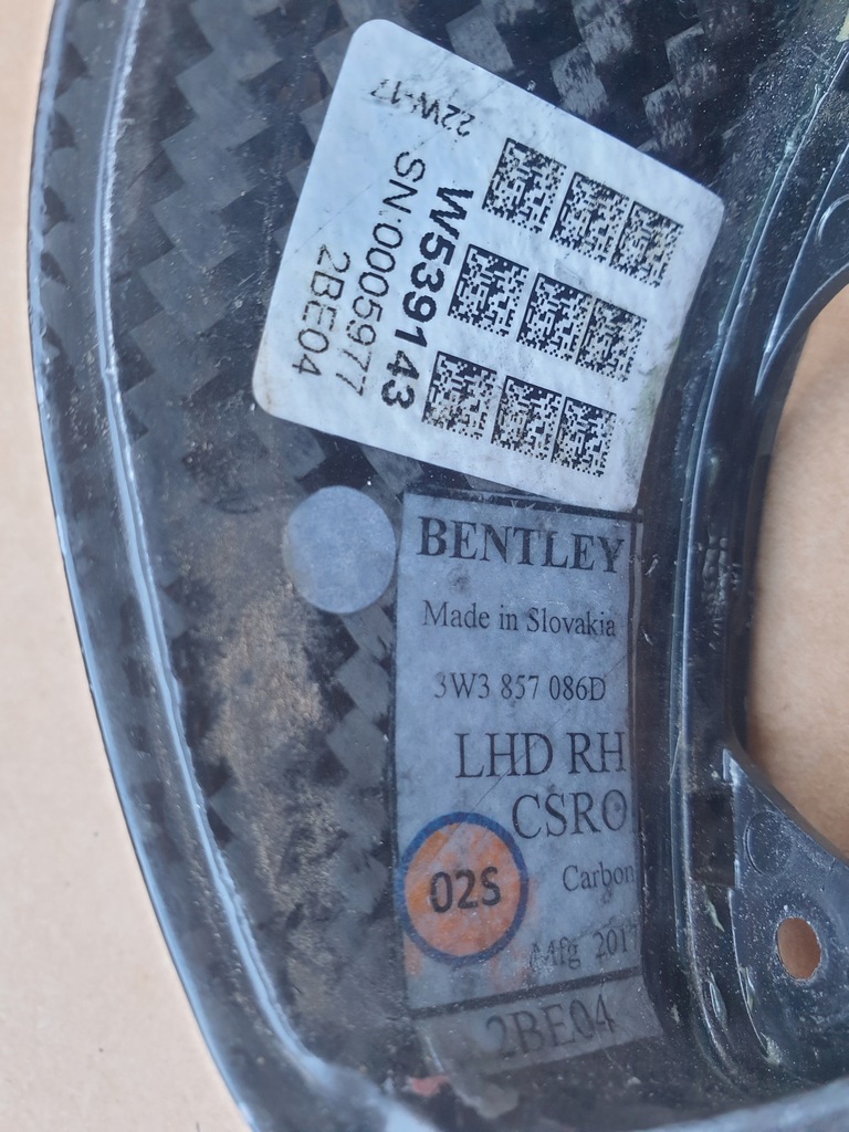 фото №8, Bentley continental supersports gt gtc iii зеркало правое карбон