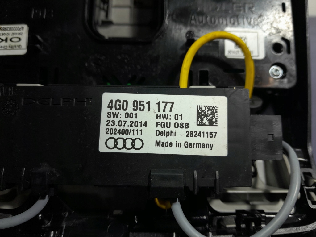 фото №5, Audi a6 c7 лампа стельовий перед 4g0947135b