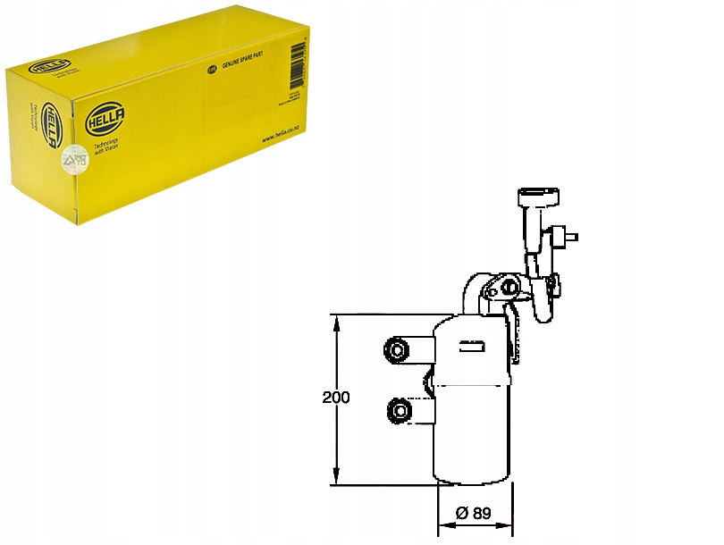 фото №1, Hella осушувач кондиціонера vod126 351335111 26027