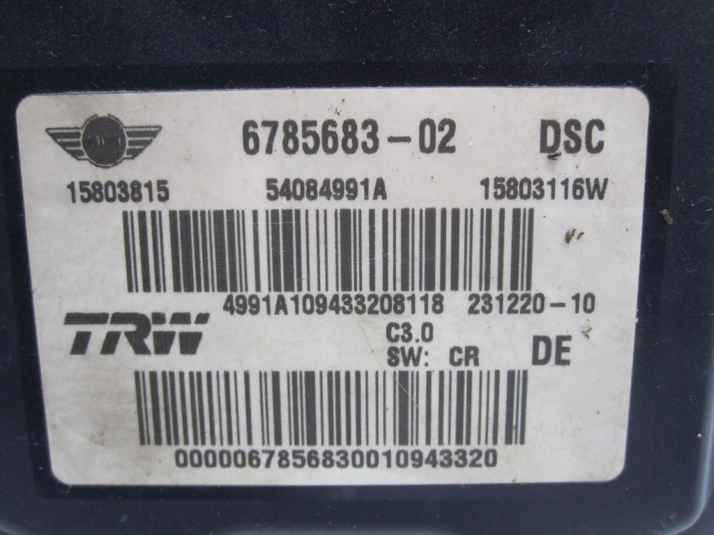 Mini cooper r56 насос abs 6785683 15803815 с Разборки
