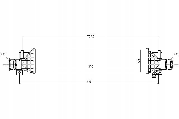 Nissens 96375 радиатор воздуха наддувочный Оригинал