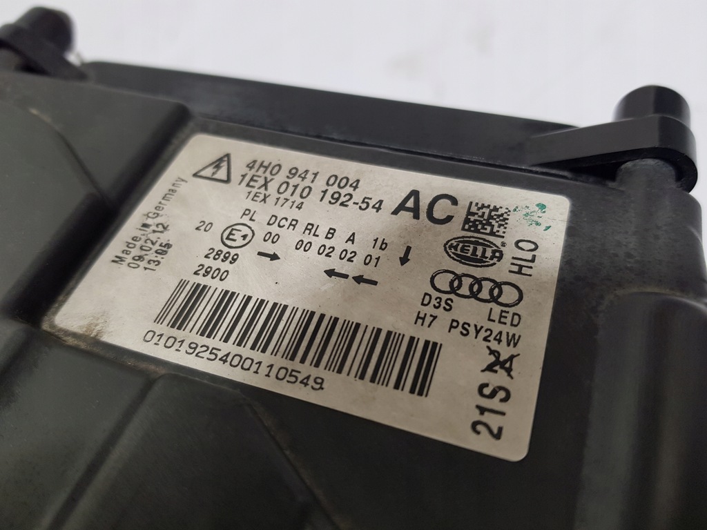 фото №11, Лампа ксенон led правий перед audi a8 d4