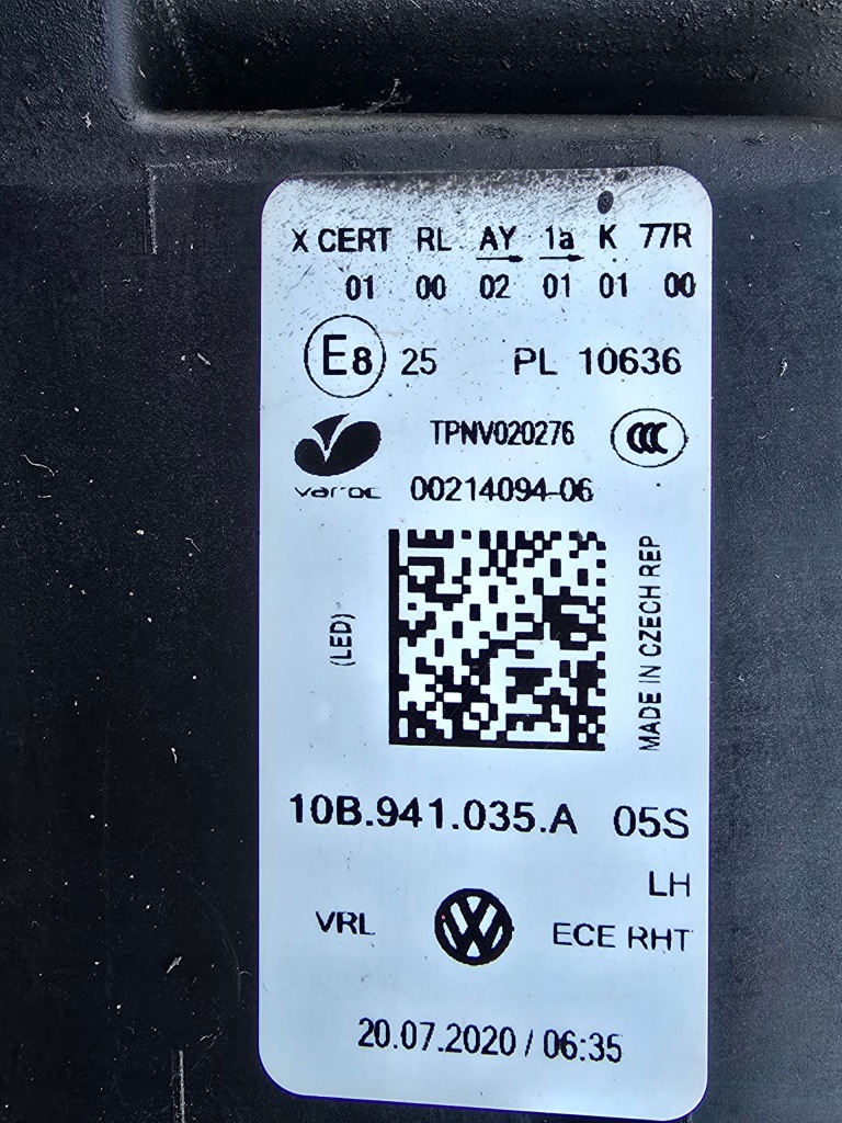 Vw id3 full led фара передняя Недорого