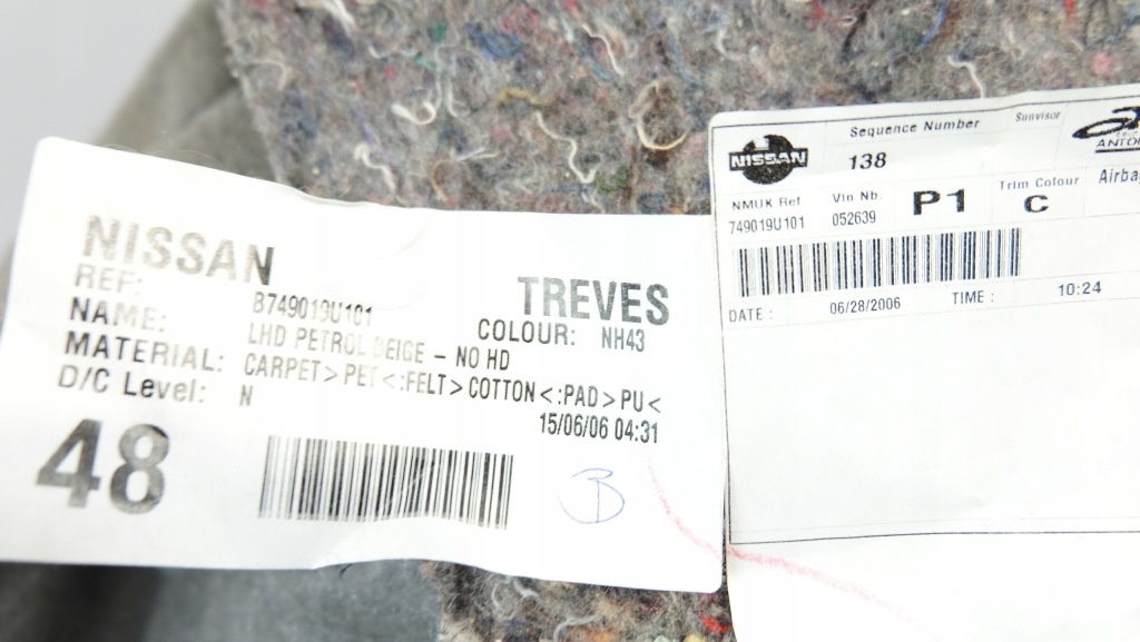Nissan note e11 коврик обшивка европа Киев