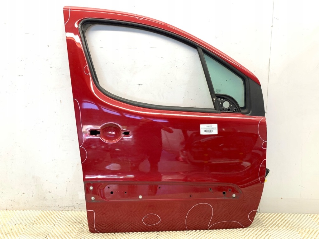 фото №1, Дверь правый перед citroen berlingo ii minivan лак красный płomienna