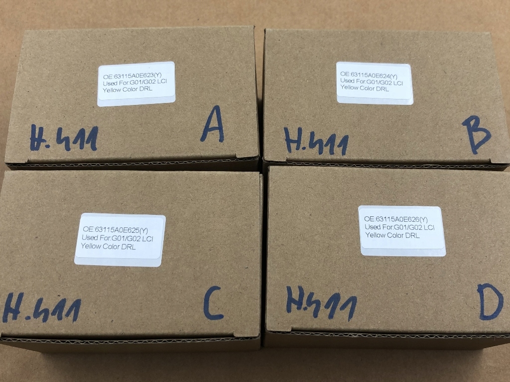 фото №9, Модулі світла рух денна barwy żółtej drl led do bmw x3 g01 x4 g02 lift