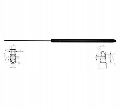фото №1, Пружина газовая багажника starline 42.10.800