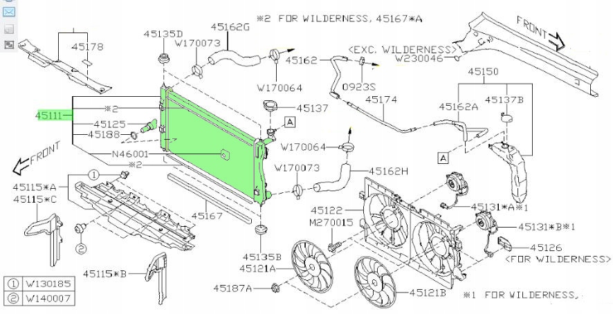 фото №1, Радиатор wody subaru crosstrek impreza usa оригинал 2024-