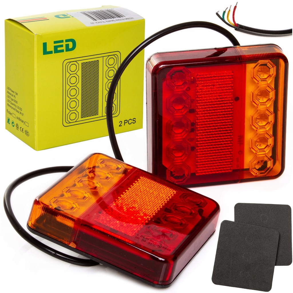фото №1, 2x лампа задняя комбинированная do прицепа прицепа lawet автомобиля led