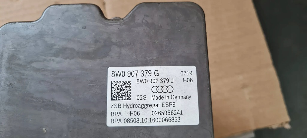 фото №7, A4 b9 8w насос тормозная abs 8w0614517k 8w0907379g a5 8w