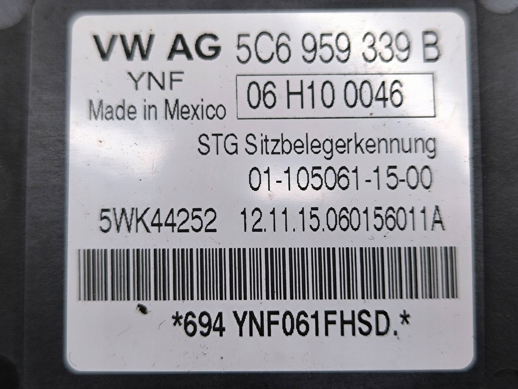 фото №6, Audi a6 s6 c7 4g 2012 модуль / блок управления сиденье