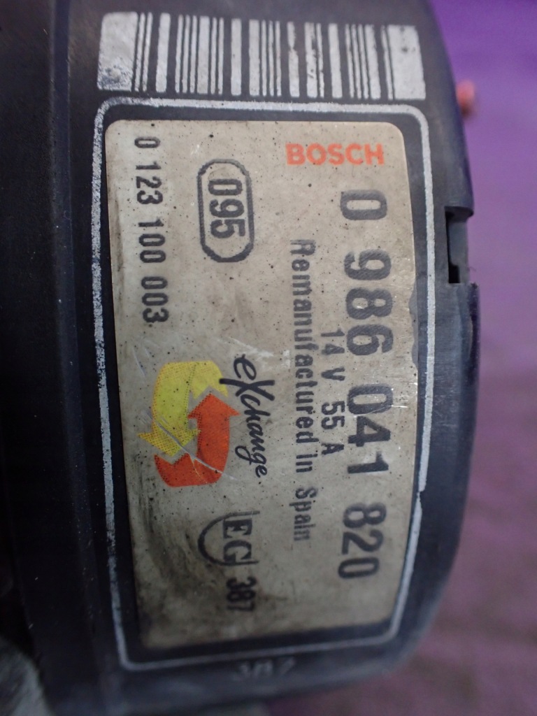 Opel corsa b 1.0 54km генератор 0986041820 Оригінал