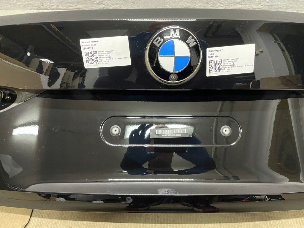 фото №6, Крышка багажника багажника + камера + обивка + электропроводка kpl bmw 4 g22 цвет 668