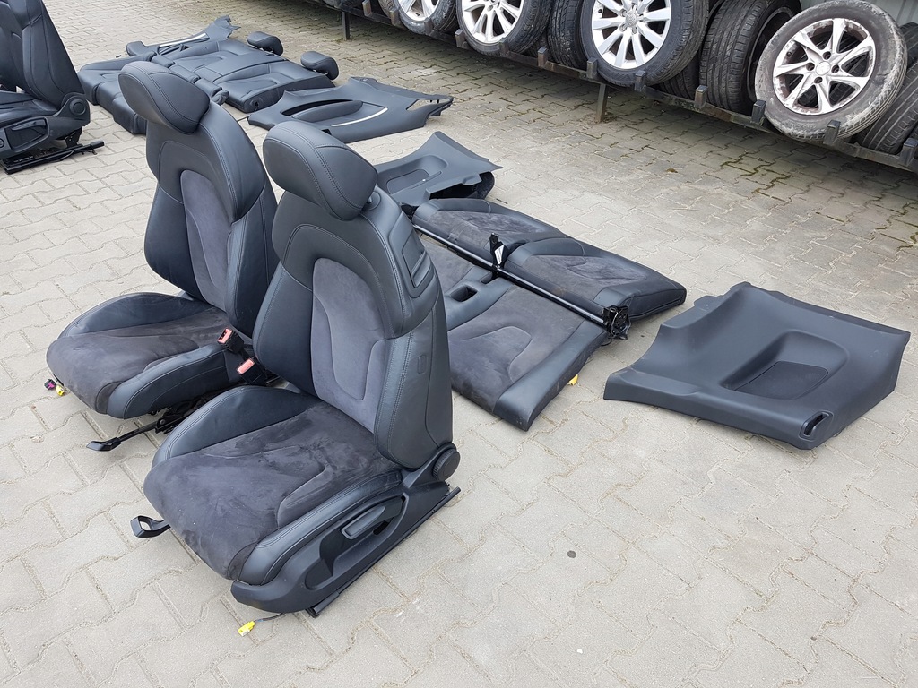 фото №5, Audi tt 8j 06-12r coupe сиденья заднее сиденье alcantara