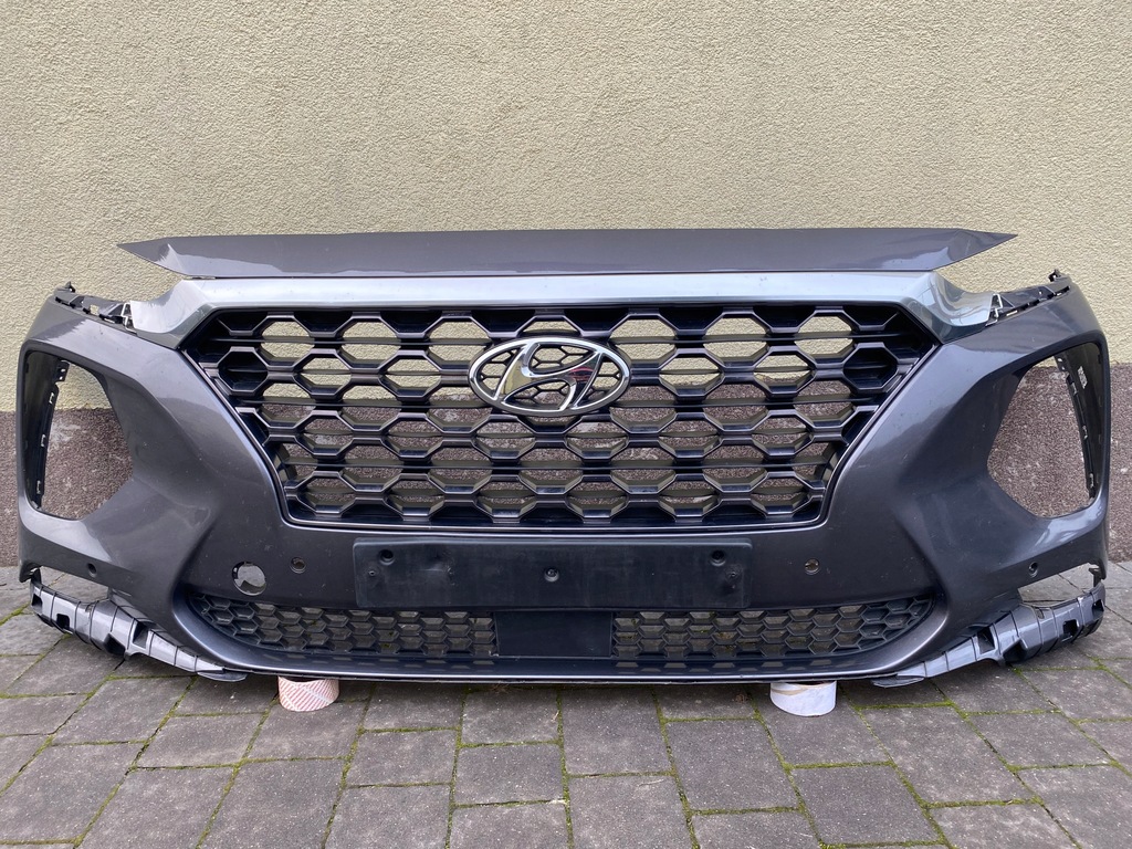 фото №11, Hyundai santa fe iv 18- бампер права лампа балка