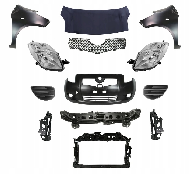 фото №1, Toyota yaris xp90 2006-2011 kompletny перед капот