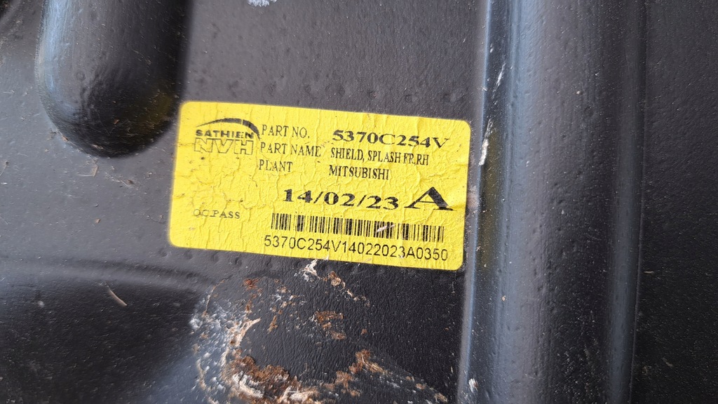 фото №5, Mitsubishi space star ii 2 подкрылок правый перед 19-25