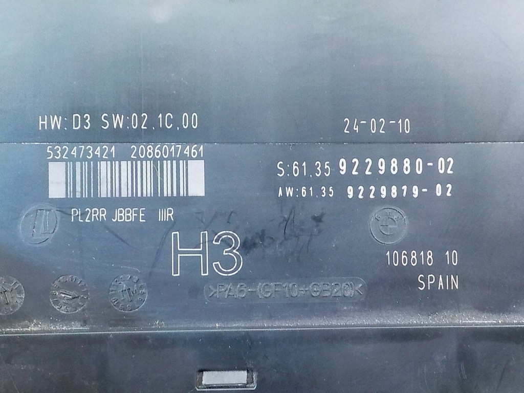 фото №7, Bmw 1 e82 e87 2.0 d 10r cabrio 2d блок керування модуль комфорту 9229880