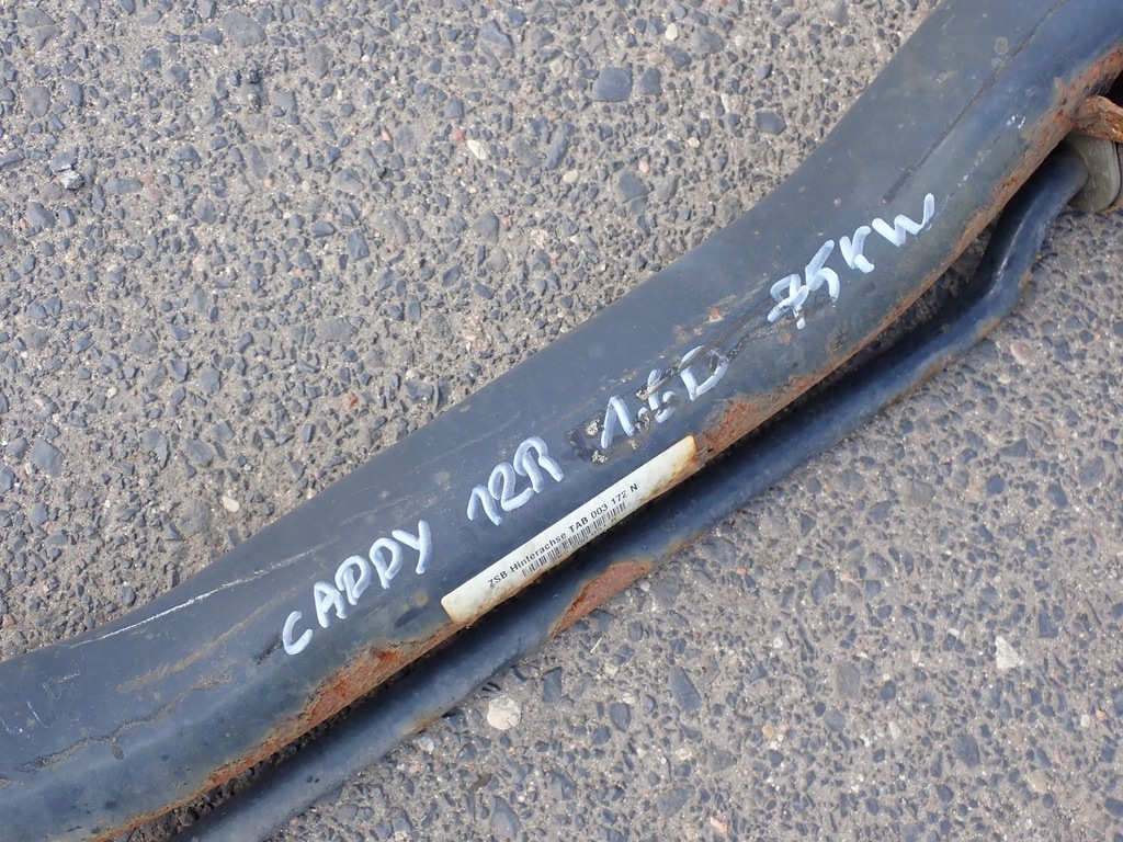 фото №9, Балка oś подвеска задняя задняя диск 2 суппорт vw caddy 2k 2k5 2k5500051b