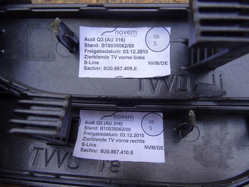 фото №11, Audi q3 8u накладки захист декори рамка шліфований алюміній комплект s-line