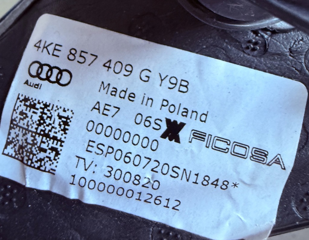 фото №5, Audi e-tron камера внешняя левая 4ke857409g