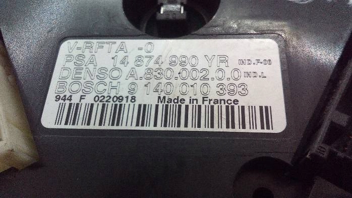 фото №9, Панель обдув i кондиціонера peugeot807 9140010393