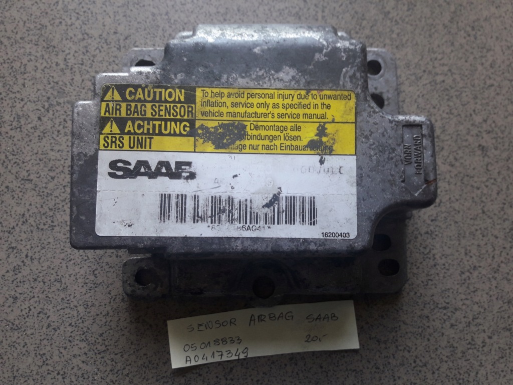 фото №1, Saab датчик подушок подушка безпеки 05018833