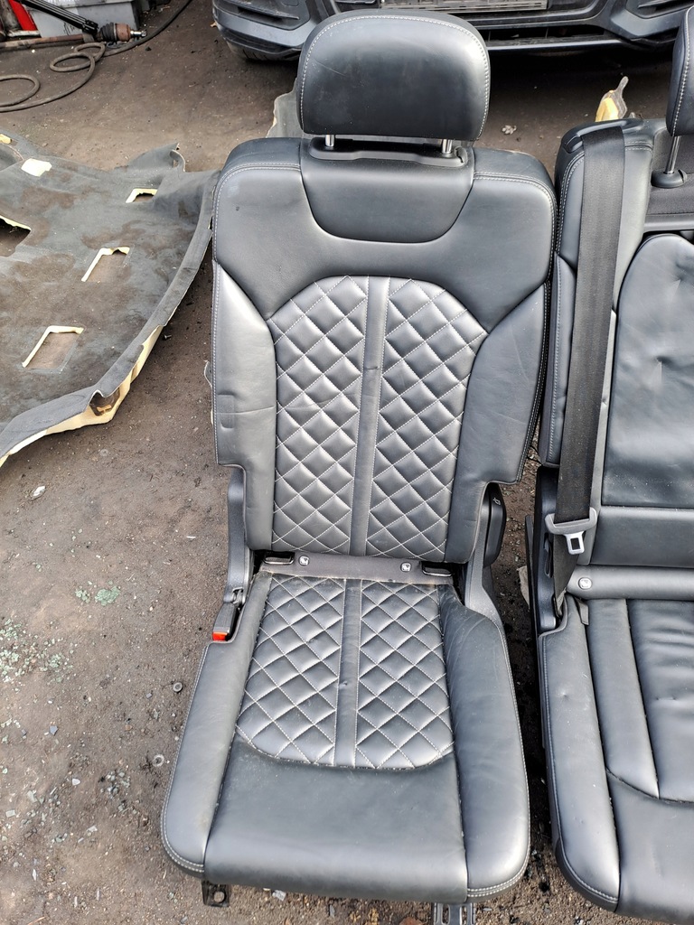 фото №10, Audi q7 4m 16r s-line сиденья заднее сиденье обшивки кожа подогрев 7 легковые