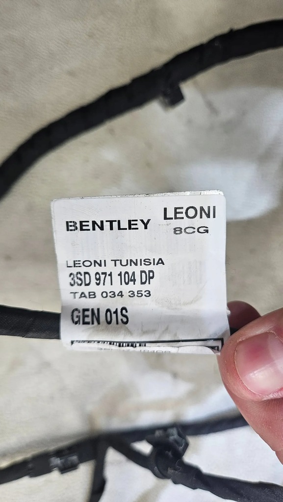 фото №11, Жгут электропроводка pdc датчик bentley continental gt 3sd971104dp nowe