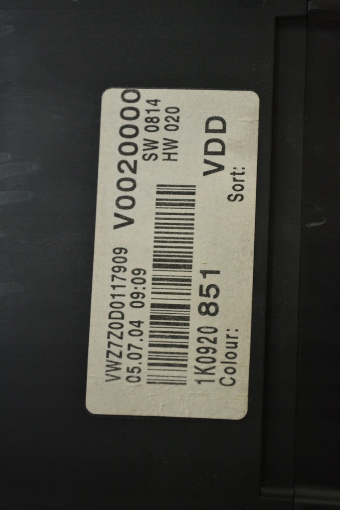 фото №8, Vw golf 5 v 1.4i счетчик приборы europa бензин 1k0920851