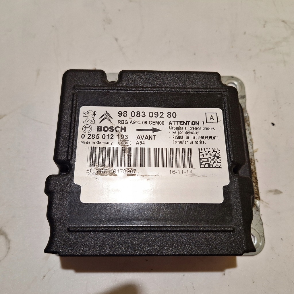 Купить Датчик подушка безопасности peugeot 2008 9808309280
