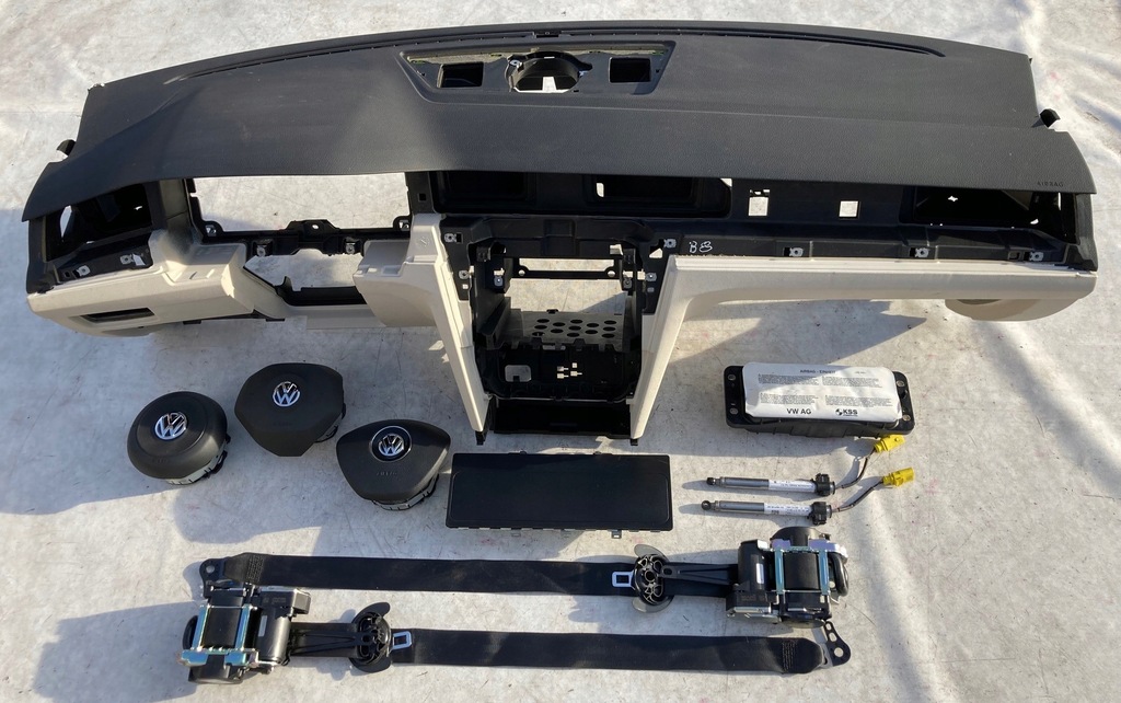 фото №1, Vw arteon krem приборная панель приборная панель консоль подушки безопасности ремни