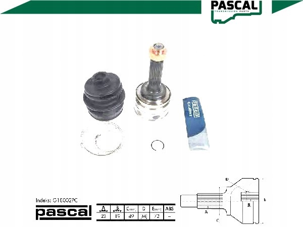 фото №2, Pascal шарнир приводной наружный suzuki swift ii