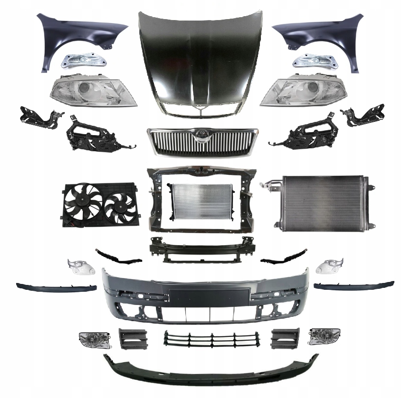 фото №1, Skoda octavia ii 2 2004-2008 kompletny перед капот