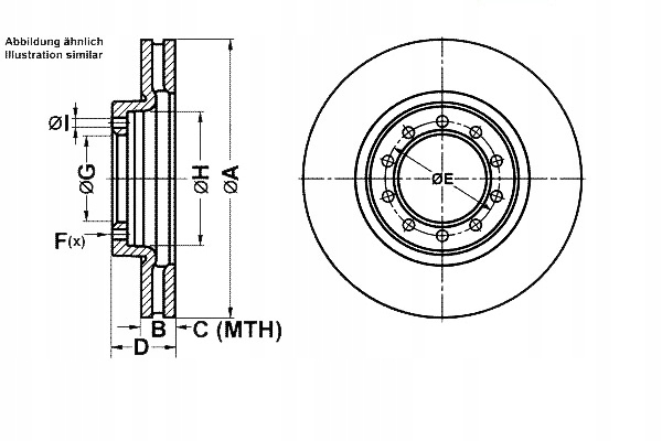 фото №2, Тормозные диски тормозные 2szt. rvi mascott renault mascott