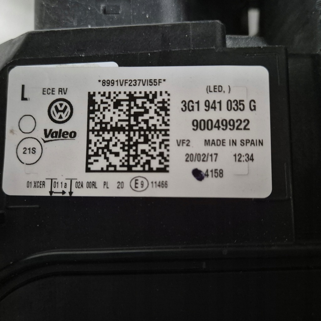 Vw passat b8 3g1 фара левая full led basic base led европа Киев