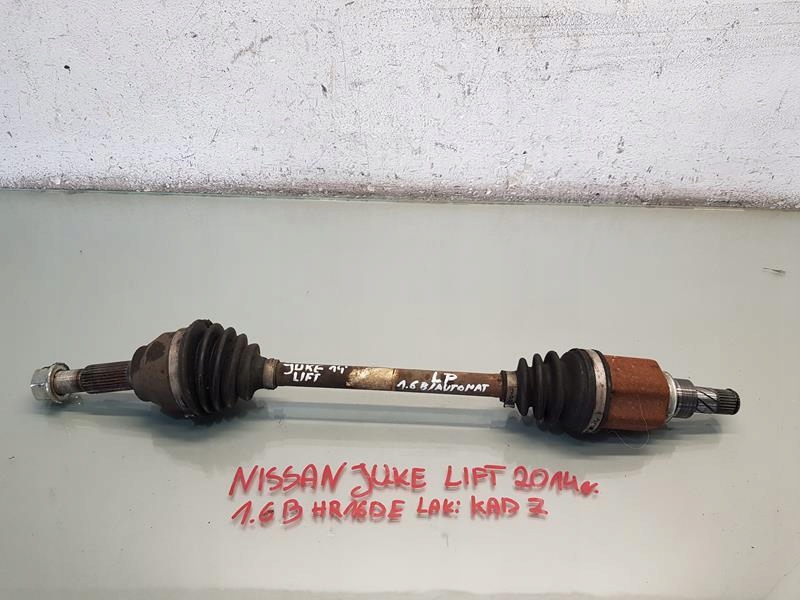 фото №1, Приводной вал левая автоматическая коробка передач nissan juke i 1.6