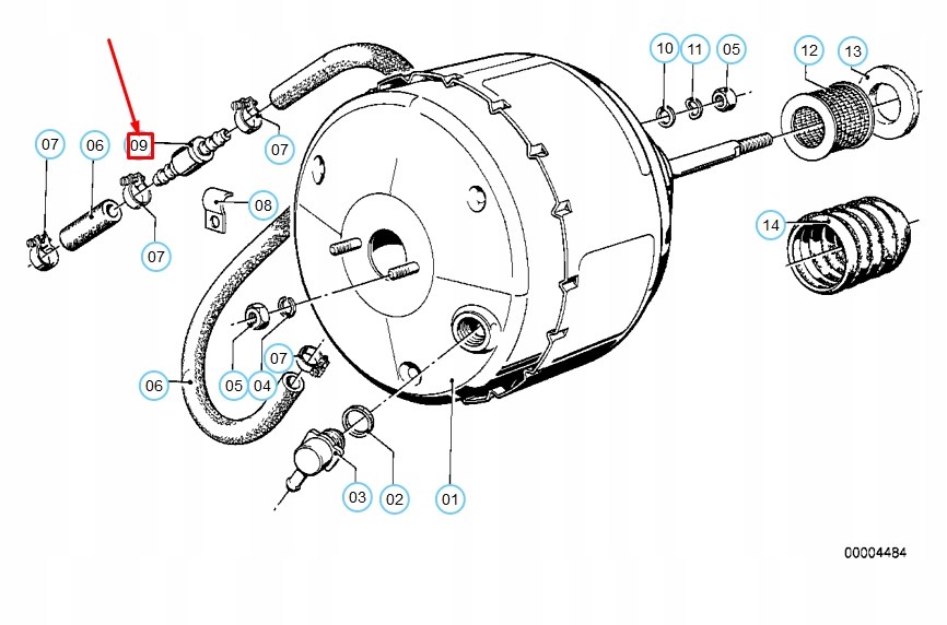 фото №6, Bmw 6 e24 клапан обратный системы усилителя тормозов 34331151533 оригинальный