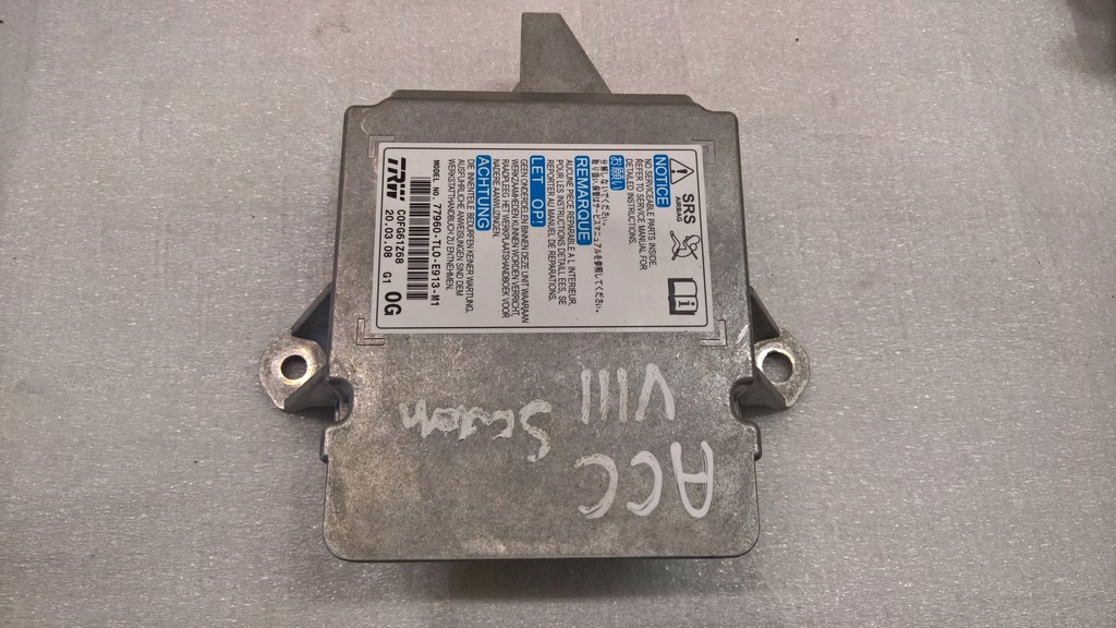 фото №1, Модуль подушок датчик блок керування honda accord viii