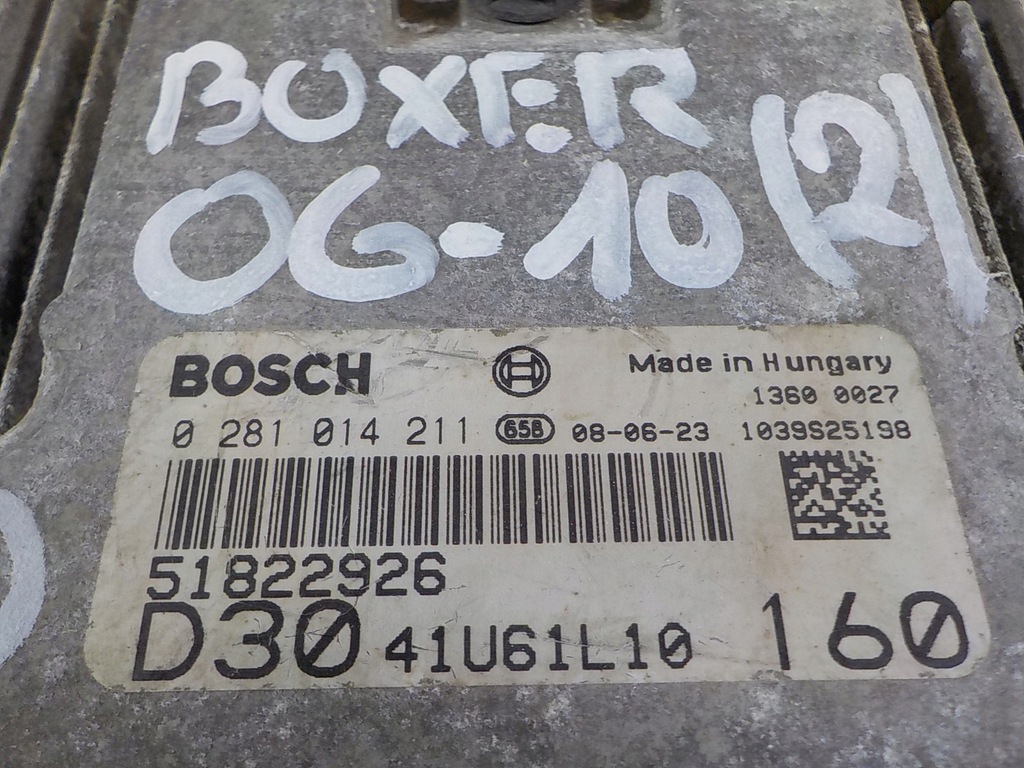 фото №5, Peugeot boxer 06-10 3.0 бортовий комп'ютер набір 0281014211