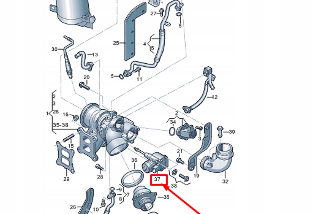 фото №10, Привод клапана сбросной audi a1 8x новый оригинальный 06k145725t
