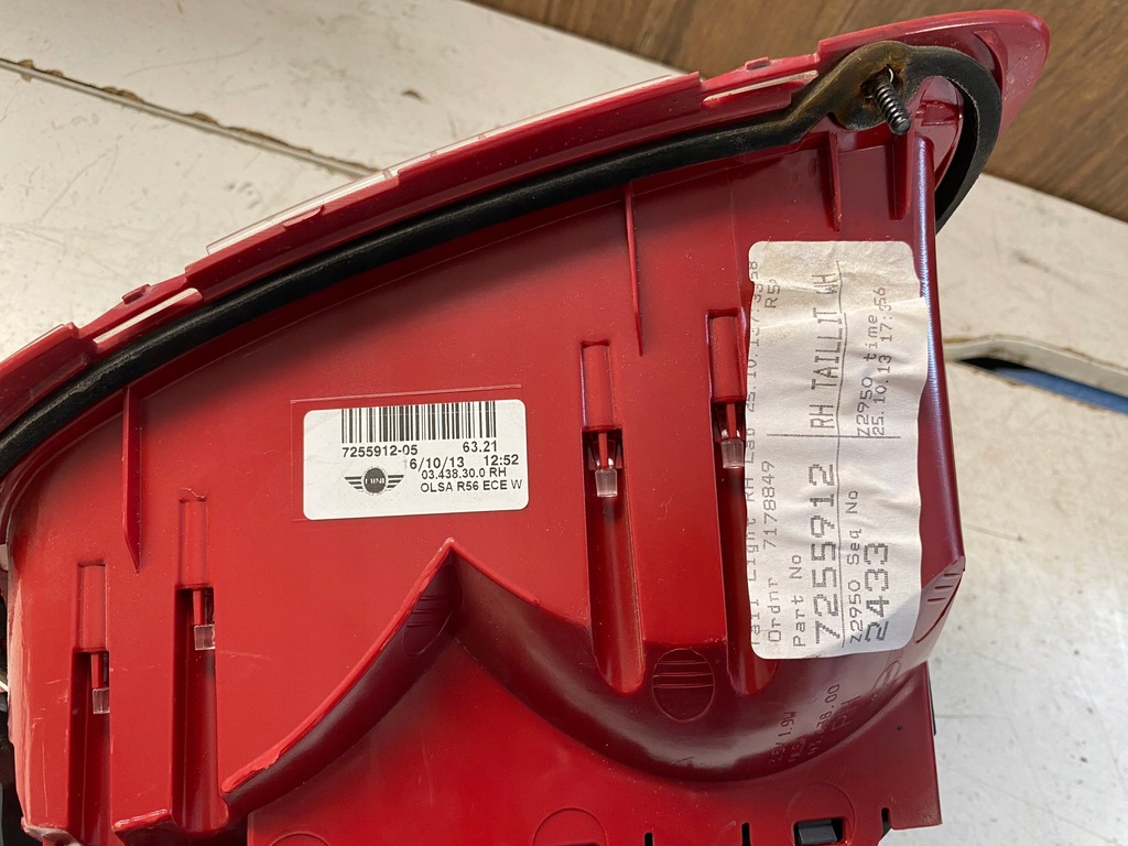 фото №11, Mini cooper r56 лампа правий задня 7255912