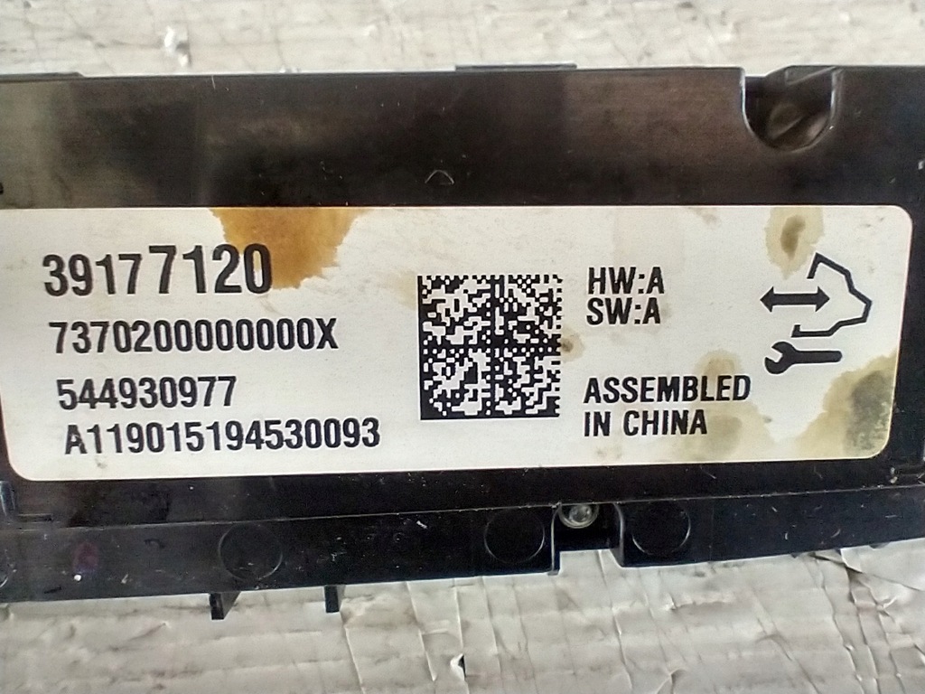 фото №9, Opel insignia b блок керування перемикач панель кондиціонера обдув 39177120