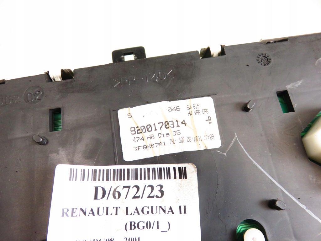 фото №4, Лічильник renault laguna ii 1.9 dci 8200170314