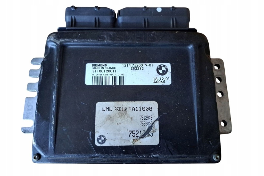 фото №4, Бортовой компьютер двигателя mini cooper r50, r53 s118012001l 2003