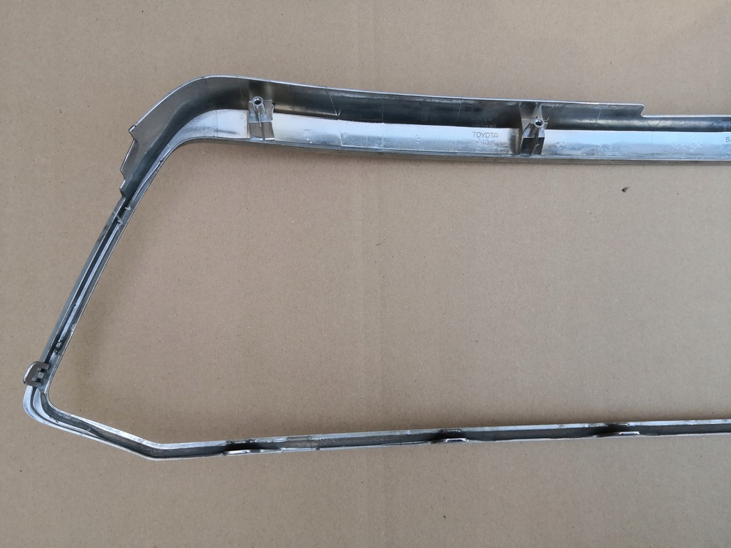 фото №11, Toyota highlander ii 07- хром бампер перед решётка радиатора