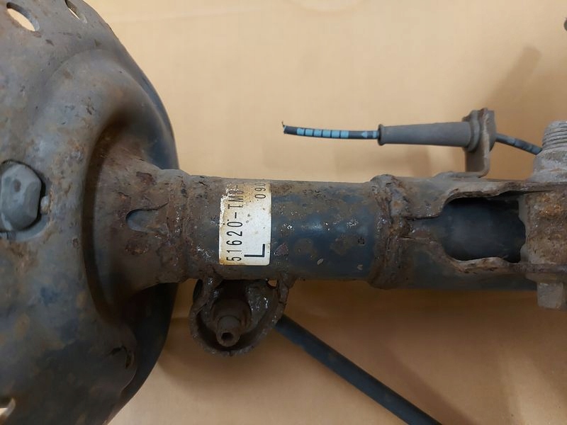 фото №3, Honda insight 2 ii амортизационная стойка левый перед поворотный кулак левая ступица амортизатор