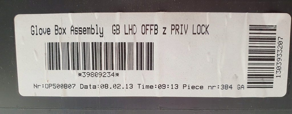 фото №7, Бардачок пассажира volvo v60 i 30755651 europa